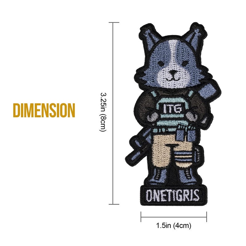 OneTigris K9 Patch Dog Morale Patch for Vest Harness Collar Leash (German Shepherd) - Image 2